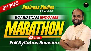 2nd PUC Business Studies Full Syllabus Revision LIVE | Endgame Marathon for Board Exam Preparation