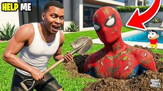 Franklin Try To Save Abandoned SPIDERMAN & Give Him Super Power😱 Most Shocking Life Story
