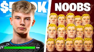 Can an FNCS Winner beat 10 Noobs (1 versus 10)