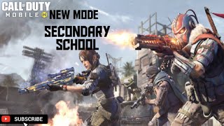 Secondary School Mode | Call Of Duty Mobile |