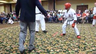 2013 Nationals Alex Laughlin Vs Steve Flores Grand Champion Kumite Quarter Final Match