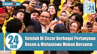 Usai di cecar berbagai pertanyaan Anies Makan Bareng Dengan Mahasiswa FISIP UI #aniesbaswedan