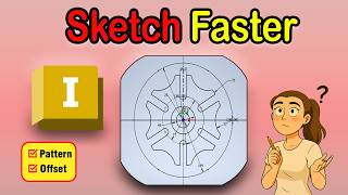 Inventor 2D Sketch — Pattern, Offset & Circle Tools 🔁⚙️ | Section 5 (Beginner Guide)