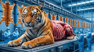 Full Process | Inside the Secret Tiger Factory – Manufacturing Million Dollar Leather Products