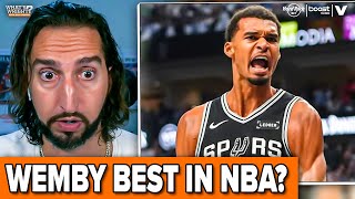 "Holy S*** Wemby" - Nick Wright reacts to Victor Wembanyama DOMINATING Spurs-Mavs, best in NBA?