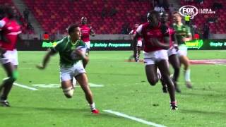 Cheslin Kolbe try V Kenya SA 7's 2013
