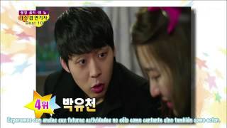 [Sub Español] HD 130302 Yoochun clasificó 4to como Mejor Cantante - Actor