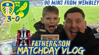 🔥DAD & LAD AT ELLAND ROAD! 🤍 Leeds United 3-0 Norwich | WE’RE INTO THE QUARTER FINALS! MATCHDAY VLOG