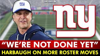🚨MORE MOVES COMING! John Harbaugh SOUNDS OFF On Giants Plans | New York Giants News, Rumors