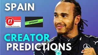 F1 2021 Spanish Grand Prix Predictions by Creators ft. F1 YouTube Community and UpShiF1