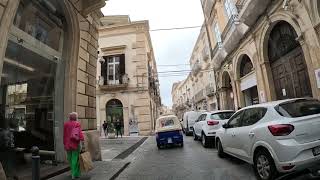 Ape tour through Siracusa, Sicily.