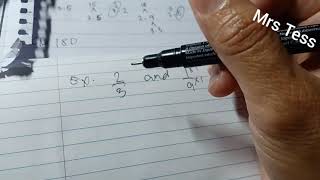 ADD  OR SUBRACT UNLIKE FRACTIONS