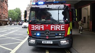 London Fire Brigade - A241 A242 Soho Pump Ladder & Pump Turnout