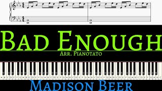Madison Beer - Bad Enough | Piano cover by Pianotato