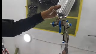 How to easily regulate a gravity feed spray gun (HVLP)