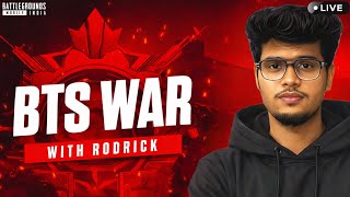 BTS WAR 🔥 | RODRICK IS LIVE 💀 #madan #bgmilive #rodrickyt #botsquad #facecam
