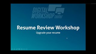 Resume Review Workshop