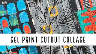 Colorful Gelli Plate Prints | Cut-Paper Collage Art Inspired by Rex Ray