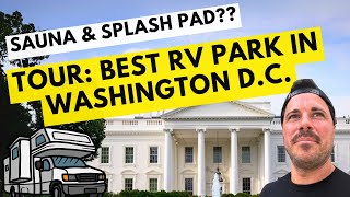 Best RV Park to Stay At Near Washington DC - FULL TOUR (Cherry Hill Park)