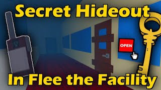 How to unlock the SECRET hideout in Flee the Facility!!