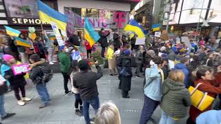 Ukraine rally 02 Times Square  March 2022
