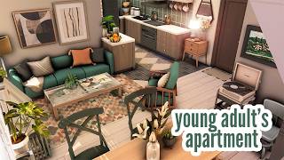 young adult's apartment \\ The Sims 4 CC speed build