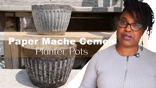 Paper Mache Cement | Papercrete Pots