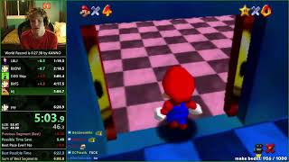 [FORMER WR] Super Mario 64 0 Star speedrun 6:26.53