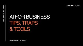 AI For Business (Concise Webinar)