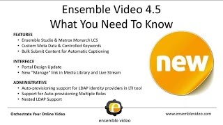Ensemble Video 4 5   What You Need to Know
