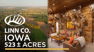 Turnkey Trophy Hunting Farm With Cabin Near Cedar Rapids - Linn County Iowa 523 Acres