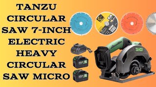 TANZU CIRCULAR SAW 7-INCH CORDLESS BRUSHLESS HEAVY DUTY 6000RPM SPEED