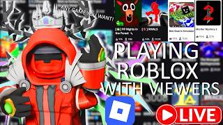 PLAYING ROBLOX GAMES WITH VIEWERS LIVE