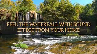 Relaxing Music With Beautiful Waterfalls| Sleep & Study | Lift me up