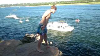 My best friends Brent and Zach jumping off of a 45ft cliff!