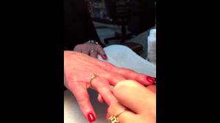 how make design over top dipping powder
