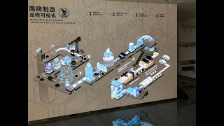 Ceramic title production process visualization interactive projection wall