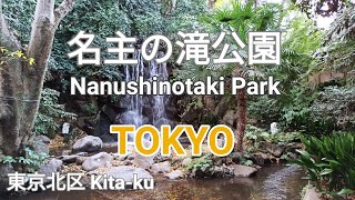 【TOKYO 4K】WATERFALL in Tokyo🌳 Nanushinotaki Park 🍂【東京散歩】名主の滝公園｜Nature in Central Tokyo 🐢 東京北区