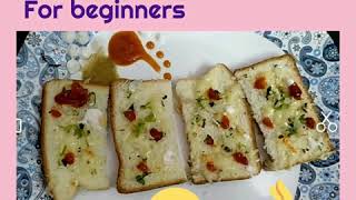 Garlic flavoured toast.... For beginners