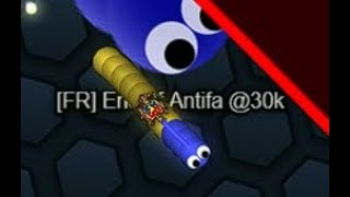 Most Intense Snake Chase Ever! Slither.io