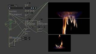Max/MSP - Matrix Sonification of Fire