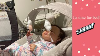 Sick reborn toddler midnight routine.