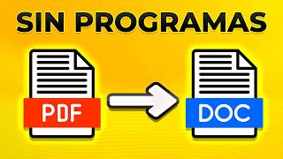 Convert PDFs to Word in Seconds! Free and No Software Needed! #EducaTutos