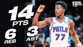 VJ Edgecombe GOT BUSY In His NBA Preseason Debut | October 2, 2025