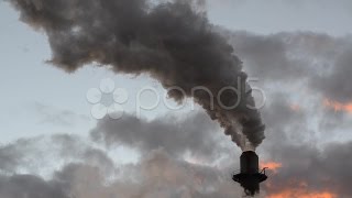 Smoke Stack Global Warming. Stock Footage