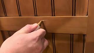 How To Fill in Scratches on Cabinets EASY!