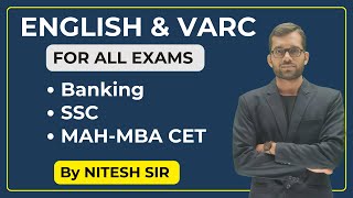 English course for All Banking Exams| IBPS, SBI , RRB English class by nitesh sir.