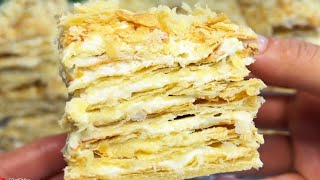 Тает во Рту Без Преувеличения!Готовлю Только Так!Торт НАПОЛЕОН!Самый Хрустящий и Вкусный Рецепт!