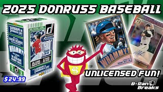 WE HIT GOLD! 🔥 UNLICENSED FUN! 2025 Donruss Baseball Blaster Boxes! A MUST BUY FOR BASEBALL FANS?