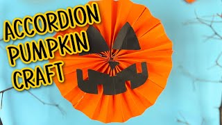 Accordion Pumpkin Craft (Halloween Paper Craft)